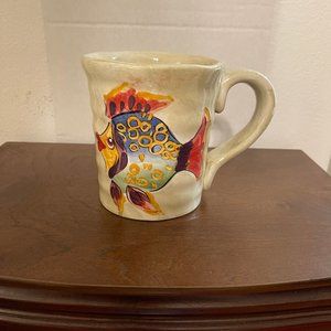 Hand Painted Fish Mug